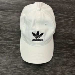 white adidas hat